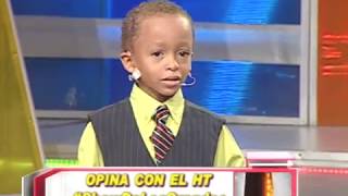 Niño de 4 años se roba el show en AQUI SE HABLA ESPAÑOL [upl. by Iorio]