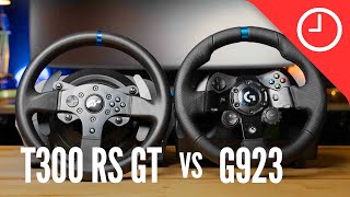 Well this wasn’t what I expected Logitech G923 vs Thrustmaster T300RS GT [upl. by Nonez698]