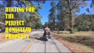 Harley Ride Searching for the perfect homestead property in Kountze Texas [upl. by Bonner40]