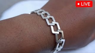 Heres how to make a popular silver bracelet 🔥🔨 silver gold viral video jewellry jewelry [upl. by Eilsil]