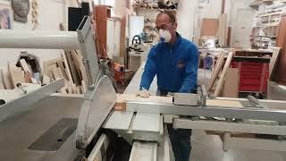 Lavorare con Banco sega Squadratrice per legno  Woodworking tips [upl. by Nagle]