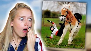 WOW WAT 😱 Reageren op bloopers van fans🐴 [upl. by Annahoj488]