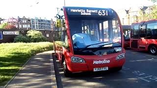 Optare Solo SR Oe M7900SL Metroline OS2502 YJ68FXC Route 631 Stands at Golders Green [upl. by Byrne612]