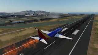 Emergency Landing Plane With Engine on Fire [upl. by Sulohcin8]