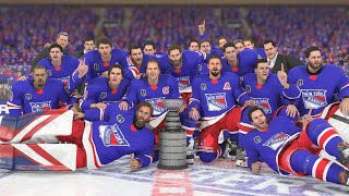 NHL 24 Playoff Mode New York Rangers win Stanley Cup ps5share noquitinny nhl24 nyrangers [upl. by Poyssick812]