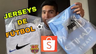 COMPRANDO💲JERSEY DE FUTBOL⚽️👕EN SHOPEE VALE LA PENA [upl. by Mutz374]