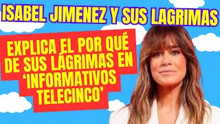 Isabel Jiménez explica el por qué de sus lágrimas en ‘Informativos Telecinco’ [upl. by Trish]