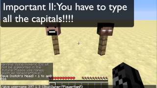 Minecraft how to get custom player heads skulls [upl. by Aix]