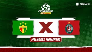 BRUSQUE 2 x 0 CONCÓRDIA  MELHORES MOMENTOS  CAMPEONATO CATARINENSE  QUARTAS DE FINAL  VOLTA [upl. by Ynohta]