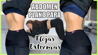 ABDOMEN PLANO PARA FLOJAS EXTREMAS Rutina de poco esfuerzo a sillón [upl. by Ainar]