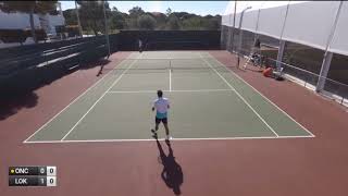 Gauthier Onclin v 5Laurent Lokoli  Singles  M25 FARO [upl. by Rimhsak]