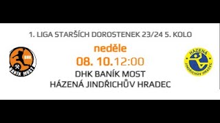 1 LIGA STARĹ ĂŤCH DOROSTENEK  DHK BANĂŤK MOST  HĂZENĂ JINDĹICHĹ®V HRADEC [upl. by Marylee]