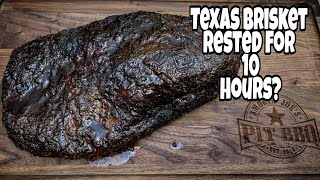 Texas Brisket Best Kept Secret  Brisket Rested For 10 Hours [upl. by Akcired3]