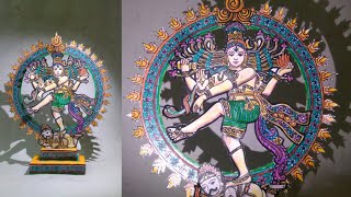 How To Make A Shiva Nataraj Dancing Shiva With Paper  CRAFTSWOMAN [upl. by Rufe2]