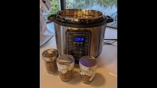 Instant Pot Mycology  Sterilizing grain spawn Part 2 [upl. by Leclair]