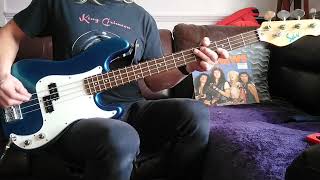 Saltcoats man plays quotBad Newsquot by Bad News Bass cover badnews heavymetal basscover [upl. by Mutat553]