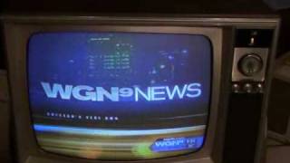 Watch a 1969 Zenith Color TV The Last evening of NTSC broadcasting [upl. by Annayi]