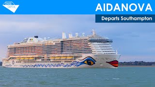 AIDAnova departs Southampton 23042023 [upl. by Deland]