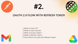 2 OAuth 20 Flow With Refresh Token Client ID  Client Secret  Access Token  Refresh Token [upl. by Shaughn]