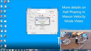 Maxon Encoder Position mode with Halls for commutation [upl. by Albert]