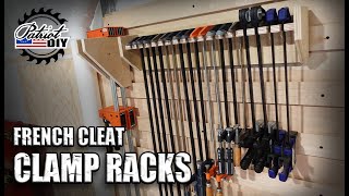 French Cleat Clamp Racks  Woodworking  Shop Organization [upl. by Ellehcyar]