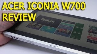 Acer Iconia W700 Review Windows 8 Pro 64 Bit TabletIntel Core i5  TabletNewscom [upl. by Malliw478]