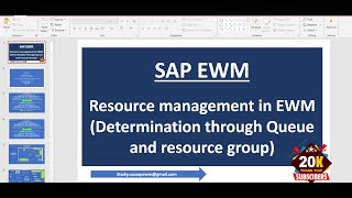 SAP EWM  Resource management in EWM [upl. by Oine702]