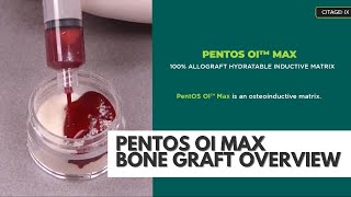 Bone Graft 100 Allograft Hydratable Inductive Matrix PentOS OI Max Overview  Citagenix [upl. by Yenoh]