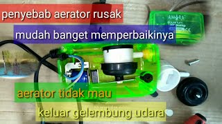 CARA MEMPERBAIKI AERATOR AMARA  TIDAK KELUAR GELEMBUNG [upl. by Wsan]