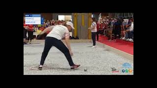 Petanque European Championship 2024 Women Double France vs Norway [upl. by Yanarp]