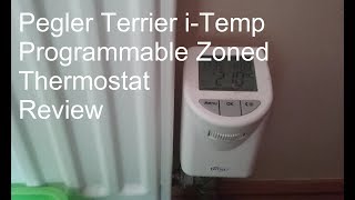 Pegler Terrier iTemp programmable Zoned Radiator Thermostat Review [upl. by Iturhs]