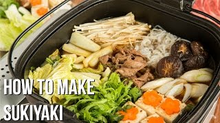 How To Make Sukiyaki Recipe すき焼きの作り方 （レシピ） [upl. by Eerihs]