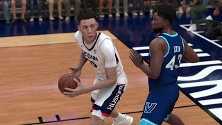 UConn vs Villanova  NCAA Basketball 2242024 Full Game Highlights  NBA 2K24 Sim [upl. by Roby]