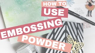 How to use Embossing Powder [upl. by Nichol]