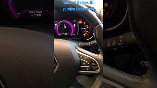 Renault Koleos oil reset automobile information car expression shortvideo renault shorts sho [upl. by Ahsilad829]