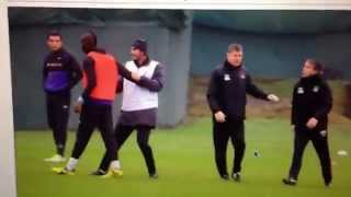 BALOTELLI VS MANCINI crazy training ground bustup [upl. by Netti]