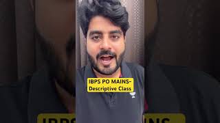 IBPS PO MAINS Descriptive ClassUpdate by Vishal sir [upl. by Mccallion]