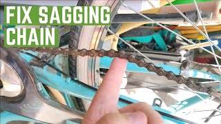 How to Tighten Bike Chain  Single speed and Internal Gear Bikes [upl. by Carla]