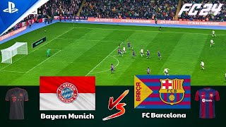 FC BARCELONA VS BAYERN MUNICH  UEFA CHAMPIONS LEAGUE 2425 ⚽  FC24 4K160FPS [upl. by Cirilla858]