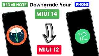 how downgrade miui 14 to miui 12 redmi note 11  downgrade miui 14 to miui 12 poco m3 [upl. by Moffitt]