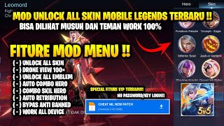 CHEAT ML TERBARU 2024  MOD UNLOCK ALL SKIN MOBILE LEGENDS ANTI BANNED [upl. by Yablon706]