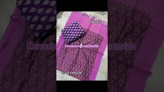 ikkat handlooms mercerised cotton dress materials in super fine 9398338197 jvnikkathandloom [upl. by Pronty743]