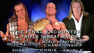 Chris Benoit vs Triple H vs Shawn Michaels Backlash 2004 Highlights [upl. by Vacla548]