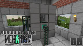 Surviving With Mekanism v10  E08  Simple Fission Reactor [upl. by Laraine750]