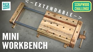 Mini Workbench Extendable  Scrapwood Challenge Ep18 [upl. by Shirley]