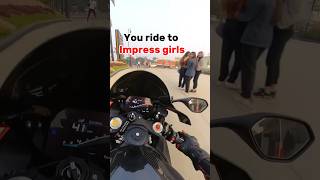 Girls reaction on superbikes… ytshorts bmws1000rr superbikes reactionvideo [upl. by Tse]