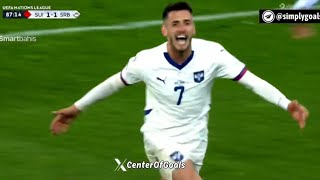 Switzerland vs Serbia  11  Highlights  UEFA Nations League 2024 [upl. by Ennadroj]