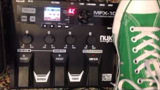 NUX MFX10 Guitar Modeling Processor Review [upl. by Ylrrad]