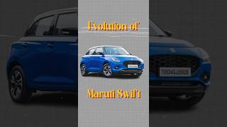 Evolution of Maruti Suzuki Swift 🚗🔥 [upl. by Ellemrac]