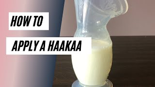 How to put on the Haakaa Silicone Pump [upl. by Sidnala123]